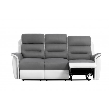 Manuelles Relaxsofa 3-Sitzer 9222 aus Kunstleder und Mikrofaser