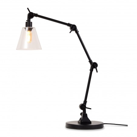 Tischlampe Amsterdam aus klarem Glas