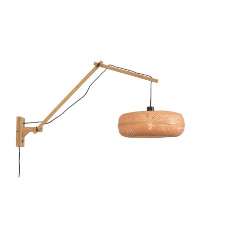 Palawan Wandleuchte mit natürlichem Arm und zwei Gelenken