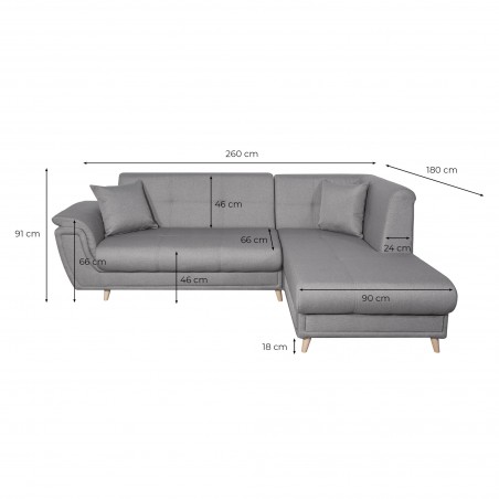 Ecksofa Forty links Cabrio