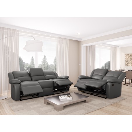 9121 Manuelles 3-Sitzer-Entspannungssofa