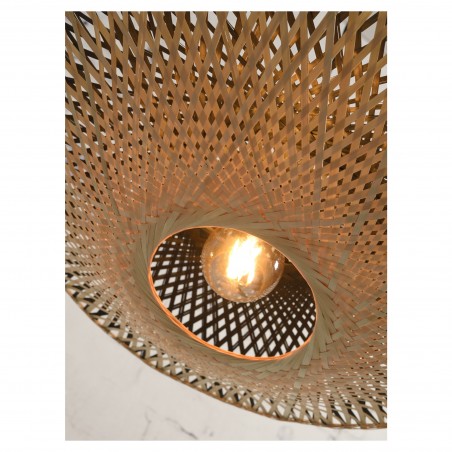 Kalimantan flache Bambus-Wandlampe