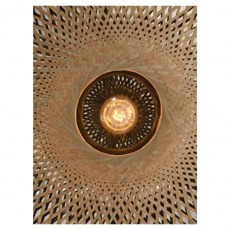 Kalimantan flache Bambus-Wandlampe