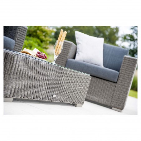 Monte Carlo Couchtisch mit Glasplatte