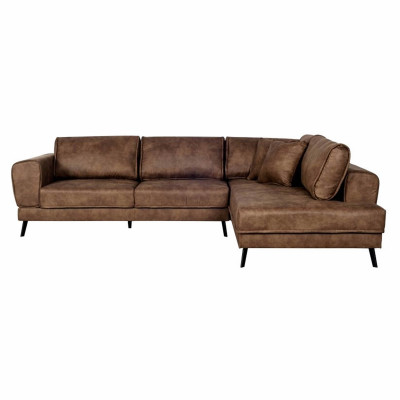 Wandelbares Ecksofa aus Stoff im Imperial Industrial Style mit 2 Truhen
