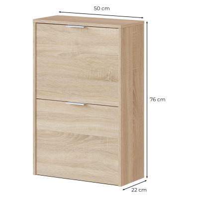 FOCHAU7875F Schuhschrank mit 2 Klappen