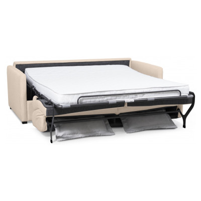 Alice 3-Sitzer-Sofabett Express Schlafsystem aus Stoff mit Matratze 140x190