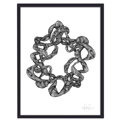 Rahmen mit Kranz-Illustration