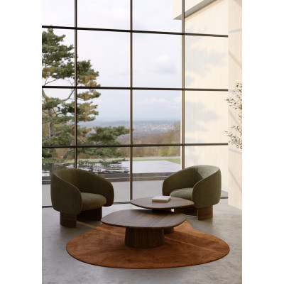 Loungesessel Nido aus Nussbaumholz