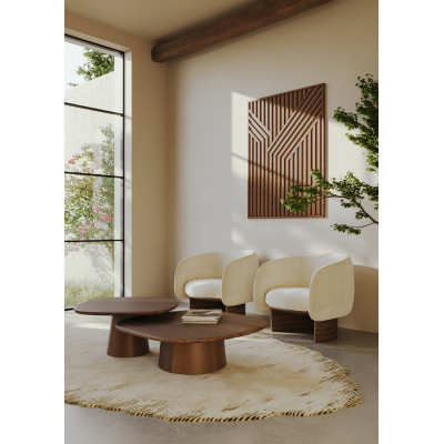 Loungesessel Nido aus Nussbaumholz