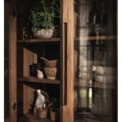 Karma-Schrank mit 2 Türen und 1 offenem Rack