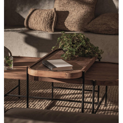 Ovaler Couchtisch Coco