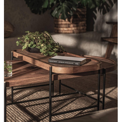 Ovaler Couchtisch Coco