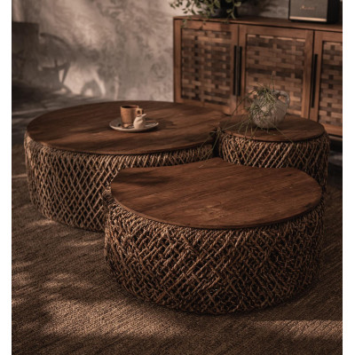 Set mit 3 Couchtischen Knut Padi C