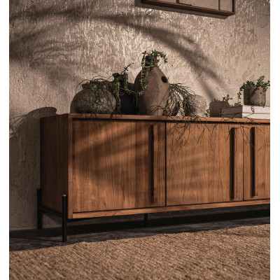 Niedriges Sideboard Outline mit 4 Türen