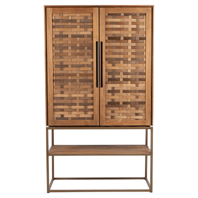 Karma Schrank mit 2 Türen und 1 Rack