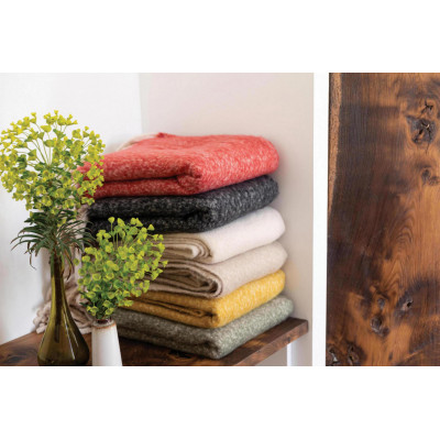 Recycelte schlichte Decke Isabel