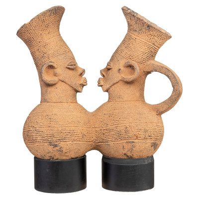 Kephalomorphe Doppelskulptur