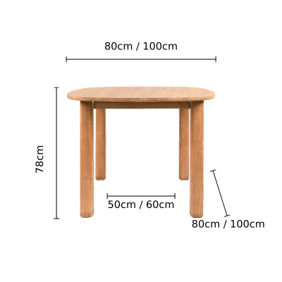 Quadratischer Esstisch Tess