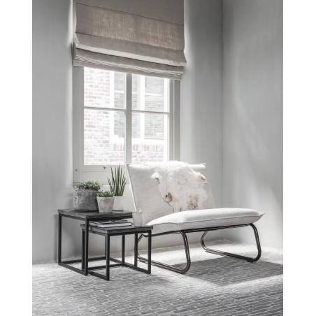 Set aus 2 quadratischen Couchtischen Mont Blanc