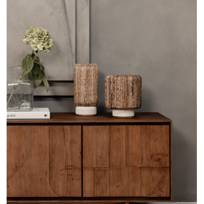 Tischleuchte Palma aus Abaca