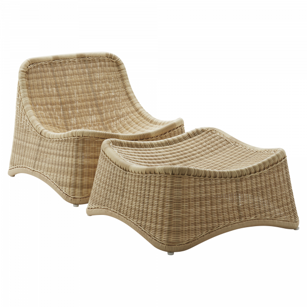 Chill Открит фотьойл и табуретка