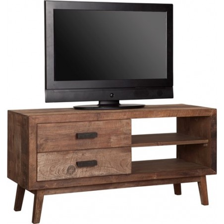 Ретро ТВ шкаф с 2 чекмеджета