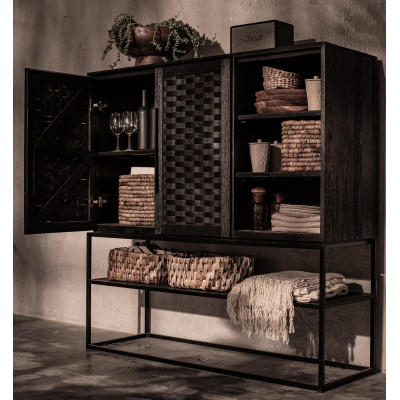 Карма шкаф с 2 врати, 3 чекмеджета и 1 рафт