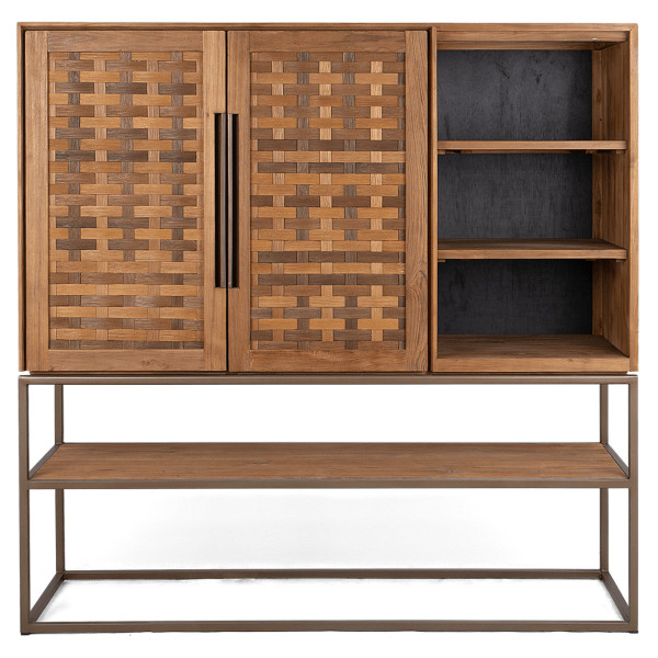 Карма шкаф с 2 врати, 3 чекмеджета и 1 багажник