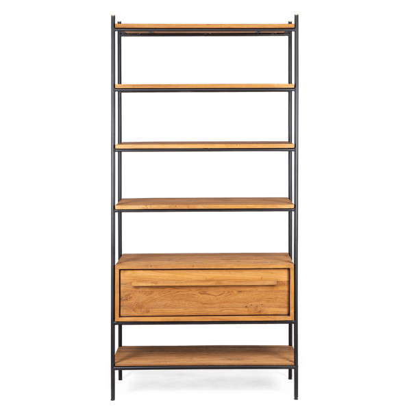 Очертайте отворен шкаф с 1 чекмедже