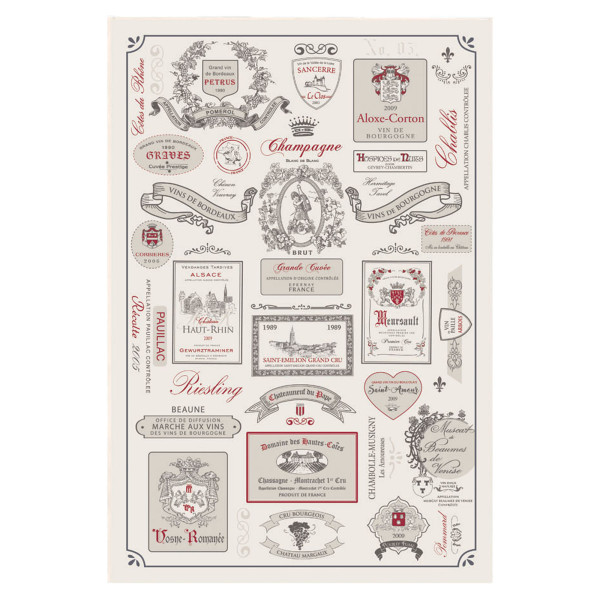 Етикети за вино за кърпи за чай