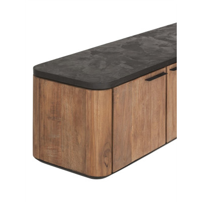 Стенна стойка за телевизор Soho с 3 врати и 2 чекмеджета