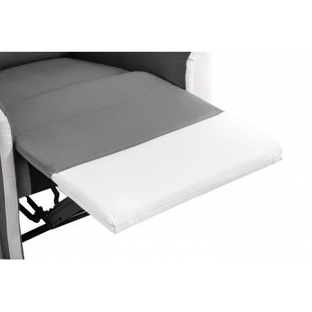 Relaxační křeslo 9222 manuální v imitaci kůže a mikrovlákna