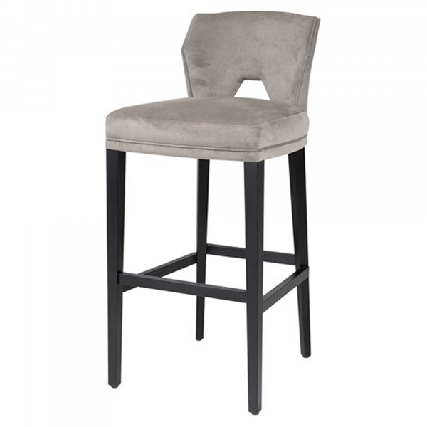 Jasper sametová barová židle