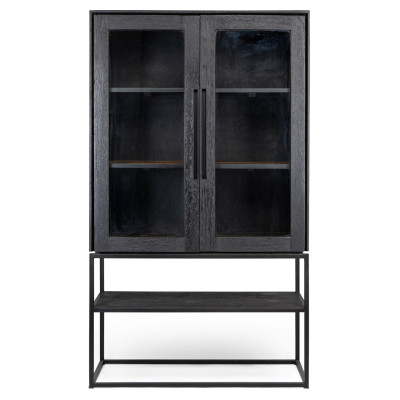 Karma skříň se 2 skleněnými dveřmi a 1 policí