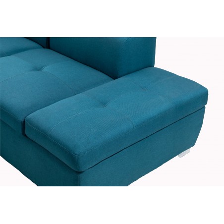 Panorama-Schlafsofa Parma komplett mit Stoffbezug und 2 Bettkästen