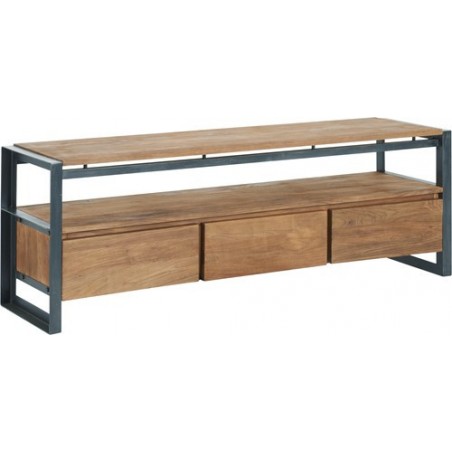 TV-Möbel Fendy mit 3 Schubladen und 1 Regal