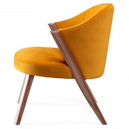 Chaise Lounge Caravela aus Nussbaumholz