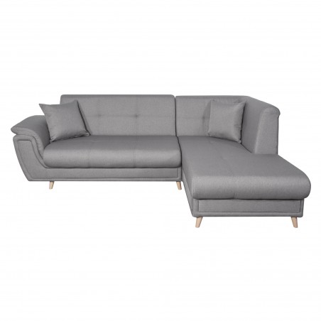 Rechtsseitiges Eckschlafsofa Forty mit Stoffbezug