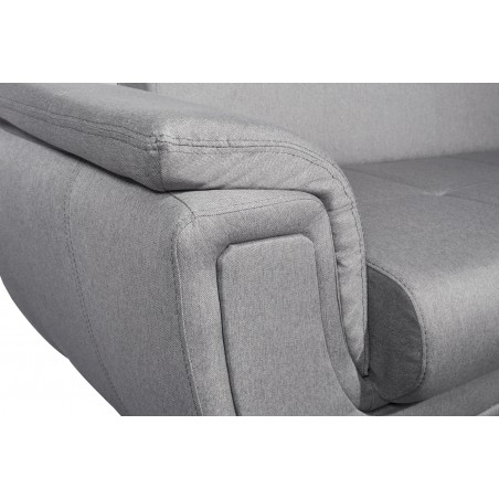 Rechtsseitiges Eckschlafsofa Forty mit Stoffbezug