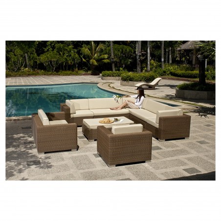 San Marino 2-Sitzer-Loungesofa mit Kissen