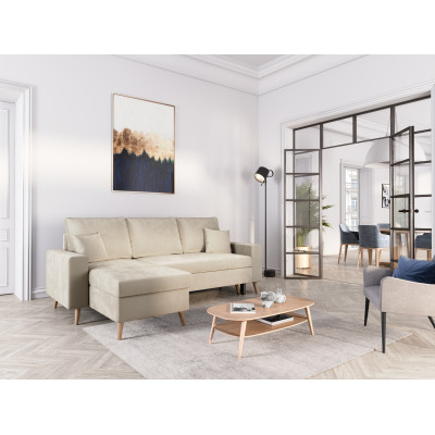 Artik Wende-Ecksofa aus Samt