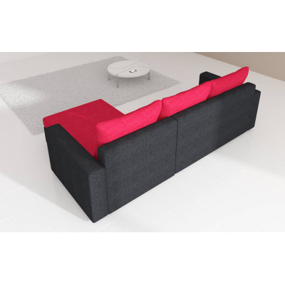 Klassisches ausziehbares Ecksofa von Livio rechts