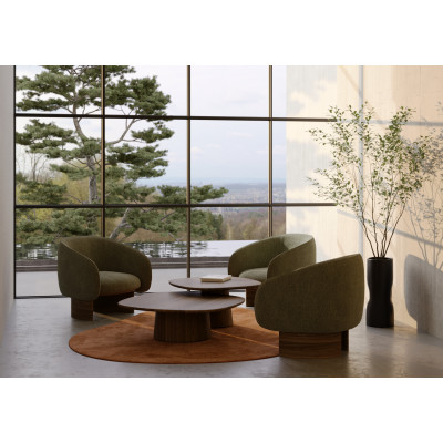 Loungesessel Nido aus Nussbaumholz