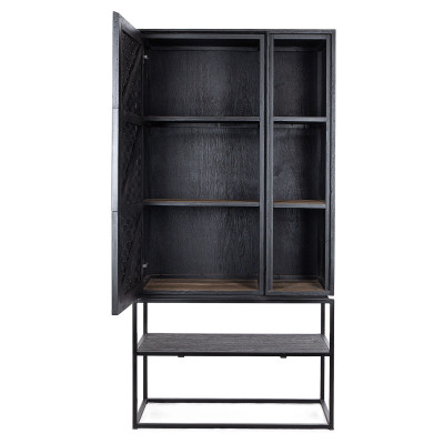 Karma Kleiderschrank mit 1 Tür und offenem Regal