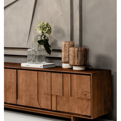 Tischleuchte Palma aus Abaca