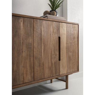 Sideboard Bliss aus Teakholz mit 6 Türen
