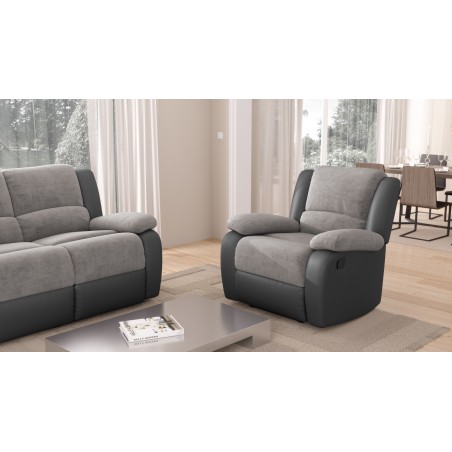 9121 PU Microfiber manuel afslapningsstol