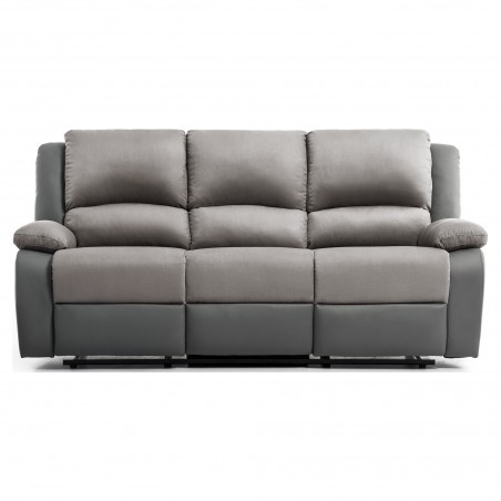 9121 Manuel 3 sæders PU Microfiber Afslapning Sofa