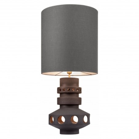 Info lampe med lampeskærm